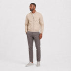 Men's bomber jacket in Khaki front view