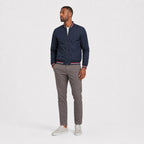 Men's bomber jacket in Navy front view