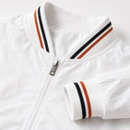 Men's bomber jacket in White detail view