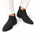 Men's Suede-Look Chelsea Boots Almond Toe Regular Fit