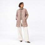 Women’s Quilted Collarless Overcoat Star Quilt Pattern
