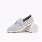 Women’s Classic Leather Loafers Comfortable Slip-On Flat Shoes