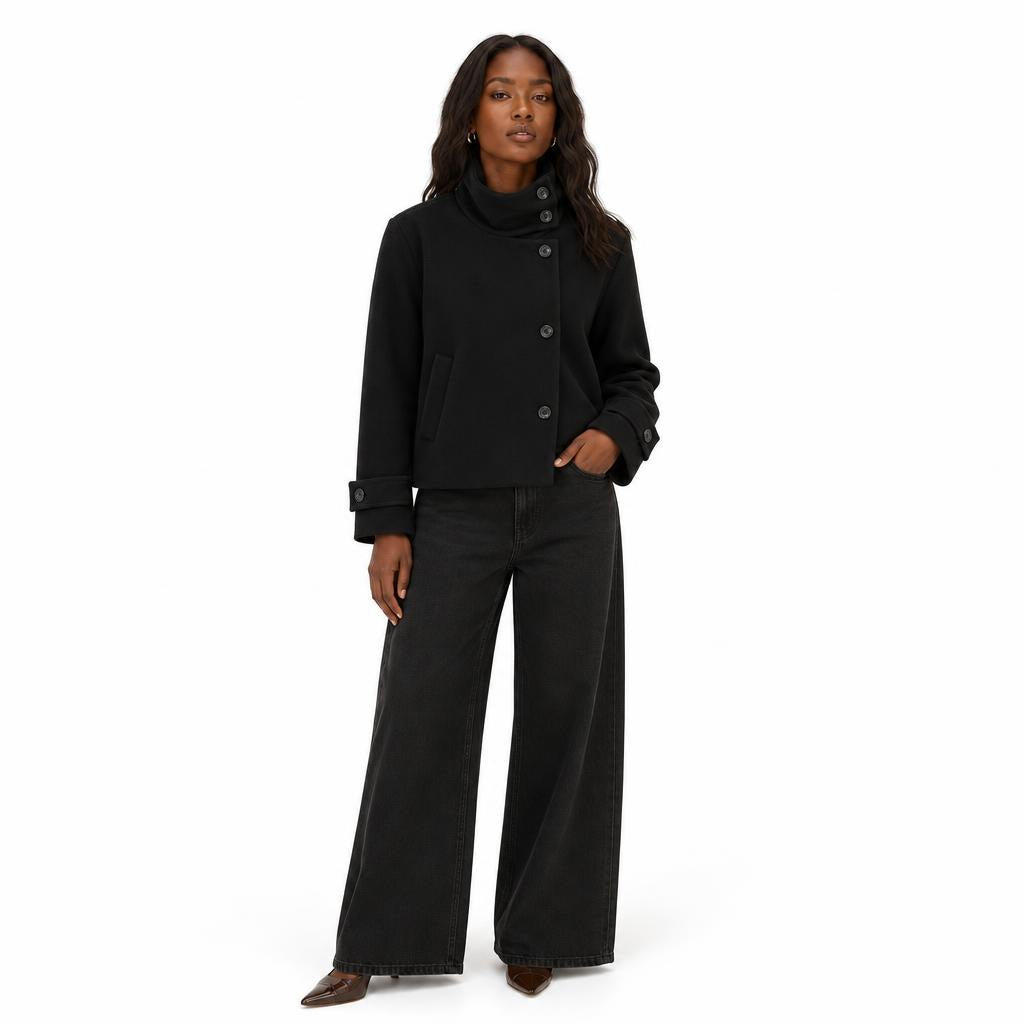 Women's Coat — Black — view 1