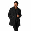 Men's Coat Slim Fit — Black — view 1