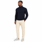 Men's Knit Jumper Slim Fit — Navy Blue — view 2