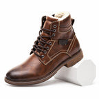 Men's Leather Shoes — Brown — view 1