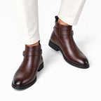 Men's Leather Boots — WJ6811 Brown — view 2