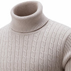 Men's Knit Jumper Slim Fit — Beige — view 4