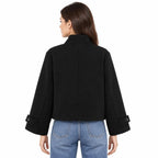 Women's Coat — Black — view 3