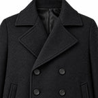 Men's Coat Slim Fit — Black — view 3