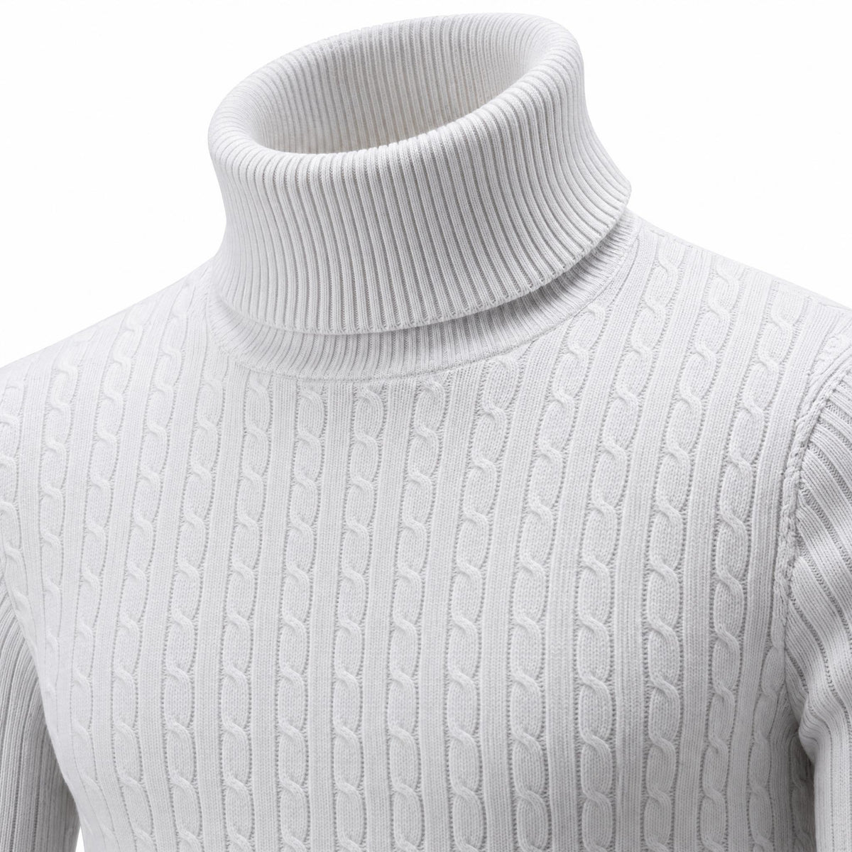 Men's Knit Jumper Slim Fit — White — view 4